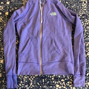 Women’s North Face hooded zipup. Sweatshirt/jacket
